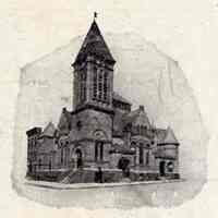          detail front cover photo illustration of church exterior
   