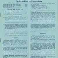          pg 9: United States Lines, Information to Passengers
   