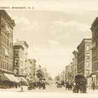 Postcard: Hudson Street, Hoboken, NJ