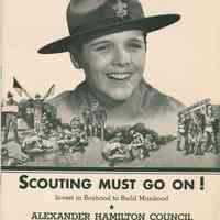 Booklet: Scouting Must Go On! Alexander Hamilton Council, North Hudson - Hoboken Boys Scouts of America. [Union City, N.J.], n.d., ca. 1937.