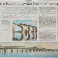 News clipping from The New York Times, Sunday, Aug. 11, 2002: article on Tim Daly, Hoboken resident, in exhibition at N.J. Center for the Visual Arts.