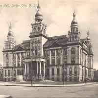 Postcard: City Hall, Jersey City, NJ