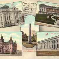 Postcard: Greetings, Jersey City, NJ