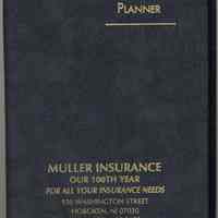 Weekly planner for 2006, Muller Insurance, 930 Washington St., Hoboken.