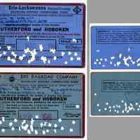          tickets 3 & 4: comparison of Erie-Lackawanna & Erie Railroad tickets
   