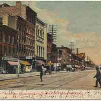 NOT used: Color postcard: Washington Street North of Fourth Street, Hoboken, circa 1908.
