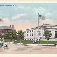 Postcard: Public Library, Bayonne, NJ