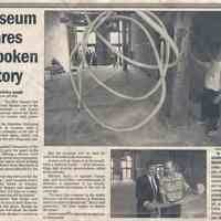 Newsclipping: "Museum shares Hoboken history." Jersey Journal, August 5, 2000.