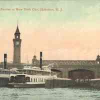 Postcard: Ferry, Hoboken, NJ