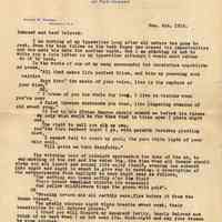 TL plus holographic text to Florence Miller from Allan W. Moore, NJ State Assembly letterhead, Dec. 2, 1918.