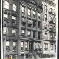 B&W photo of apartment building at 706 Willow Avenue, Hoboken.