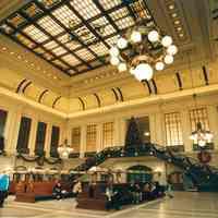          Digital image of color photo of a general view of the waiting room of the Hoboken Terminal, Hoboken, Nov., 1999. picture number 1
   