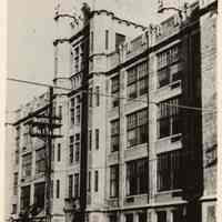 B+W photo of Kealey School, NE corner of Adams & Fifth Sts., Hoboken, 1959.