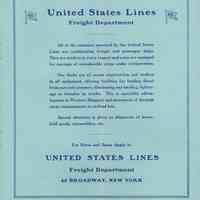          pg 11: United States Lines, Freight Department
   