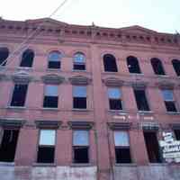 Color slide of building under renovation on or near Newark and Garden Sts., Hoboken, ca. 1983.