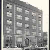 B&W photo of apartment building at 31 Gifford Avenue, Jersey City.