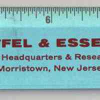 Ruler, 12" aluminum, issued by Keuffel & Esser Company, Morristown, NJ, issued June 7, 1969.