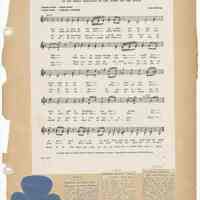          leaf 56 front: music World Song 1950; newsclippings 1954, 1955, 1956
   