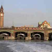          Photo 1: exterior showing several ferry slips; clock tower
   