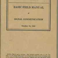 War Department. Basic Field Manual FM 24-5, Signal Communications. October 19, 1942 (with 1943 additions).
