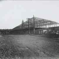 B+W photo of Public Service, Hudson Place Terminal - looking southwest on Hudson Place, Hoboken, February 9,1910.