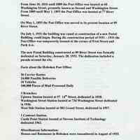          Hoboken P.O. history pg 1/2
   