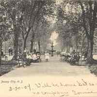 Postcard: Hamilton Park, Jersey City, NJ