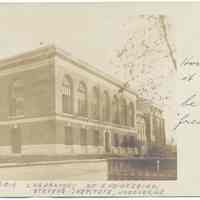 Postcard: Carnegie Laboratory of Engineering, Stevens Institute, Hoboken, N.J. Postmarked October 8, 1908.