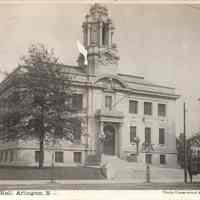 Postcard: Arlington, NJ, Town Hall