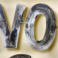          detail top center lettering
   