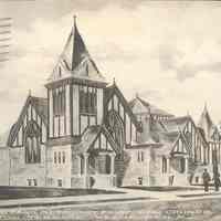 Postcard: Park Methodist Episcopal Church, Weehawken, NJ