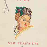 Program from the Copacabana, N.Y.C. for New Year