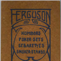          Catalog, furniture: No. 17. 1928 Catalogue of Humidors, Ash Trays, Combination Cigar and Cigarette Cabinets... Ferguson Bros. Mfg. Co., Factory & Home Office, Hoboken, N.J. picture number 31
   