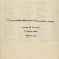 Roster of students of Saints Peter & Paul School, Hoboken, September, 1954.