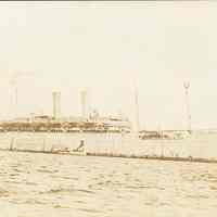 Postcard: Ship "USS American", Hoboken, NJ