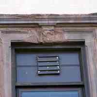          35: detail 1st floor window stonework, north facade, 7th window from east
   