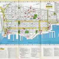 Street Map of the Hoboken - North Hudson County Area with index. 1970.