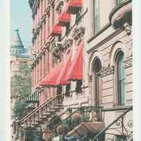 Gallagher Postcard: #13. Brownstones on 10th & Bloomfield St. Photo by Brian Gallagher.