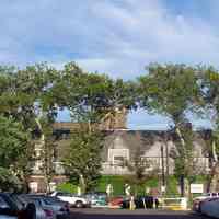          45: view east from Grand St of parish house
   