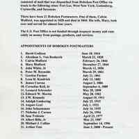          Hoboken P.O. history pg 2/2
   