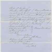 Digital image: oath of office of Thomas Mickens as Surveyor of the Highways, April 15, 1854.