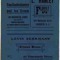         back cover: ads G. Kunnemann; L. Hanley; Louis Behrmann, Elysian House
   