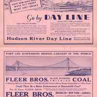          11 pp [20-21] ads; depiction of Fort Lee Suspension Bridge
   