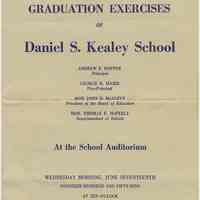 Program: Graduation Exercises of Kealey School, June 17, 1959.
