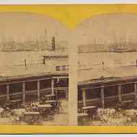 Stereoview: New York City. American Scenery. [Hoboken Ferry.] No publisher, n.d., ca. 1870-1890.