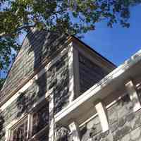          46: detail upper part of northwest corner of parish house
   