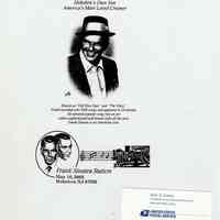          photocopy souvenir card
   
