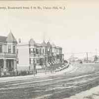 Postcard: Hudson County Boulevard, Union Hill, NJ