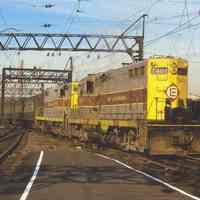 Postcard: Railroad, Hoboken, NJ