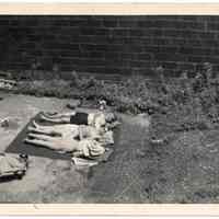 B+W photos, 2, of scenes at 65 Paterson Ave., Hoboken, 1942.